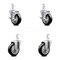 Service Caster 4 Inch Black Polyurethane Wheel Swivel 3/4 Inch Square Stem Caster Brakes, 2PK SCC-SQ20S414-PPUB-BLK-TLB-34-2-S-2 - alternate 1